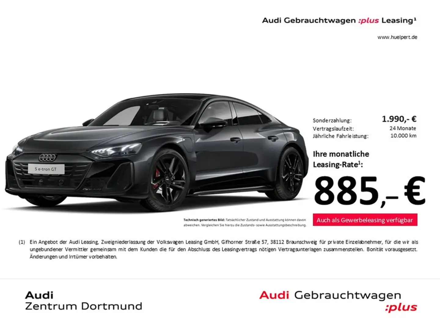 Audi e-tron GT quattro PANO B&O 360°CAM ACC LM21 Grau - 1