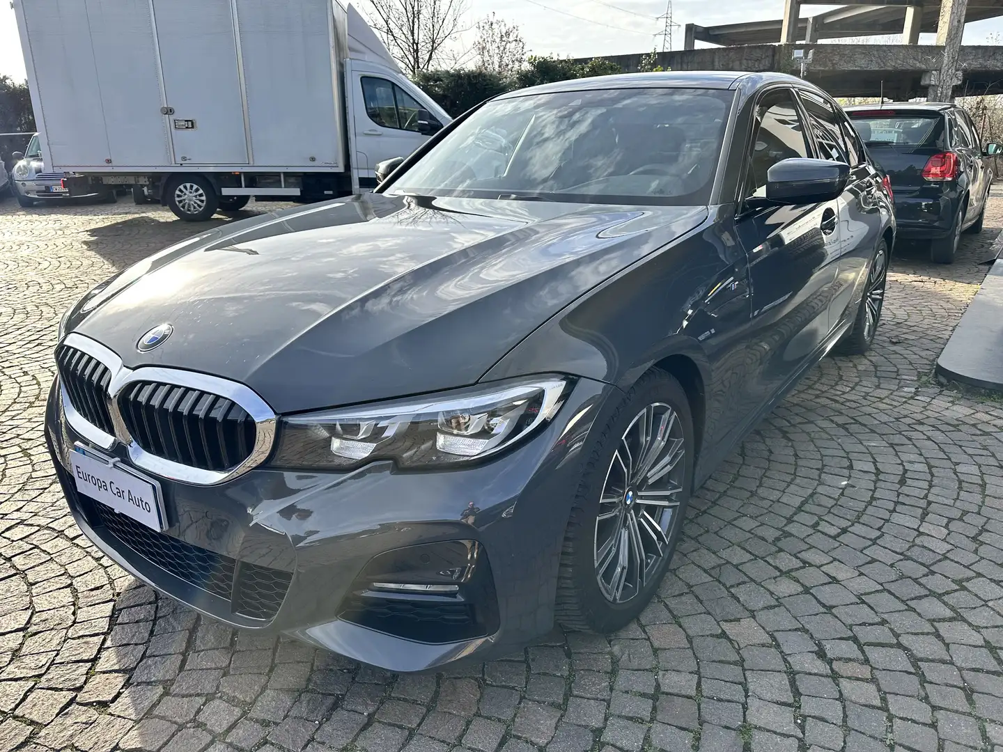 BMW 320 Serie 3 Berlina 320d mhev 48V xdrive Msport auto Gris - 1