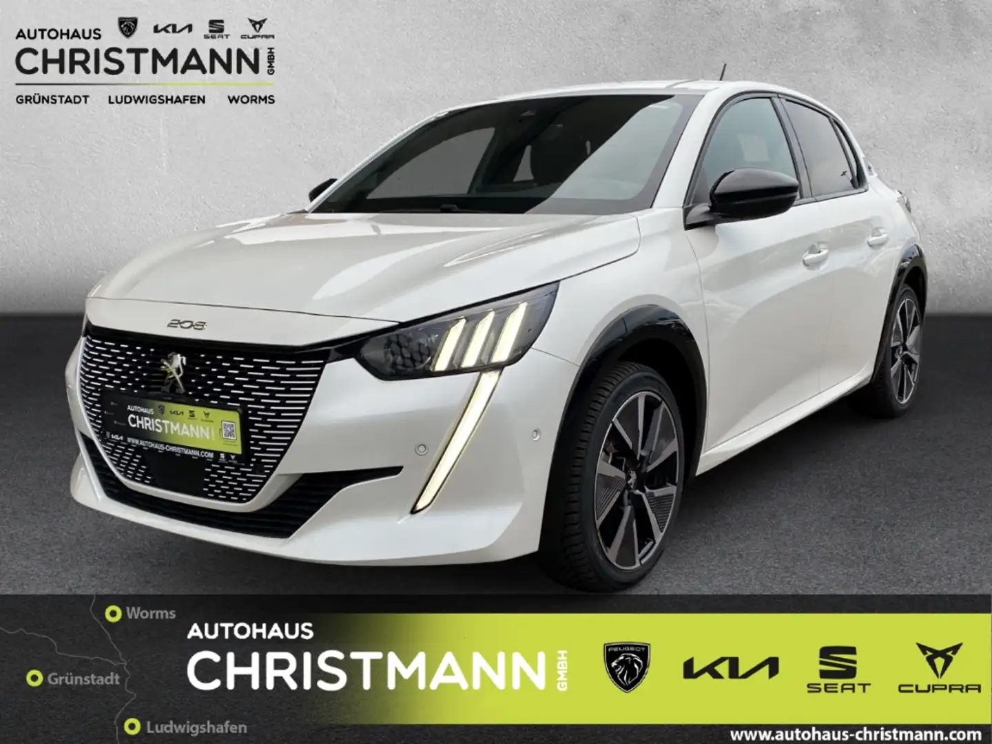 Peugeot 208 e- GT Elektromotor 136 *Sitzheizung*ACC*Kamera Blanc - 1
