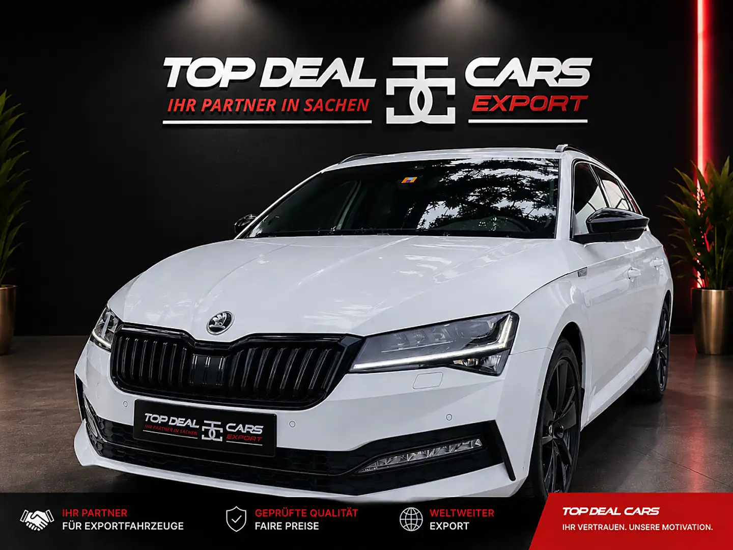 Skoda Superb SuperB  ** 2.0 TDI DSG  SPORTLINE**Mwst ausweis... Weiß - 1
