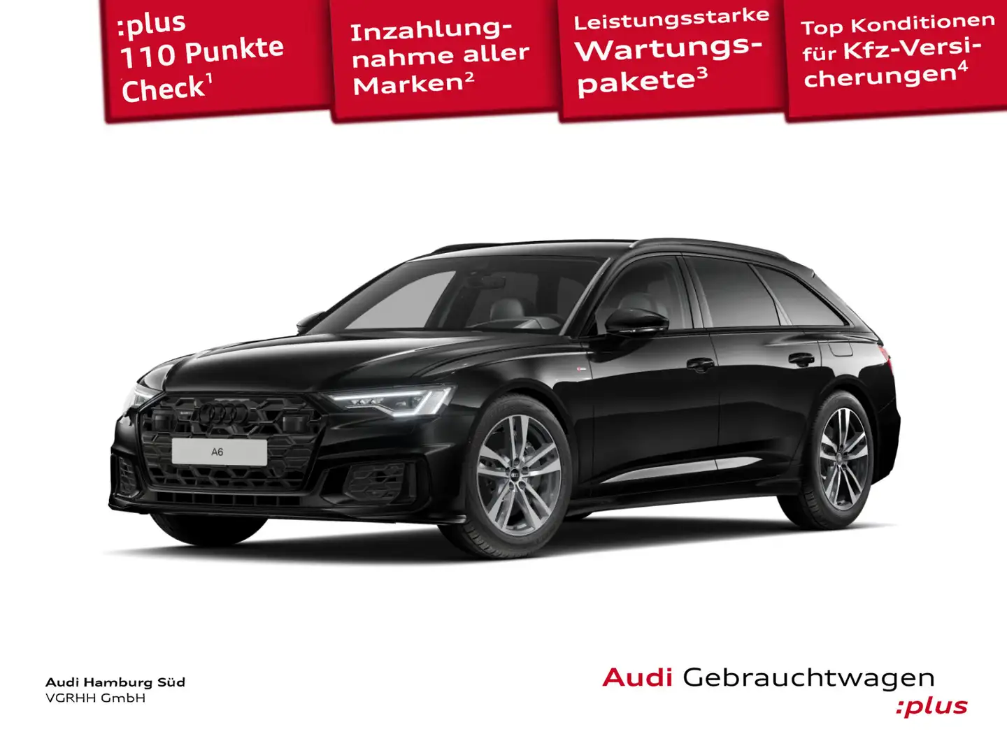 Audi A6 50 TFSI e qu S tronic S LINE/MATRIX/HUD Schwarz - 1