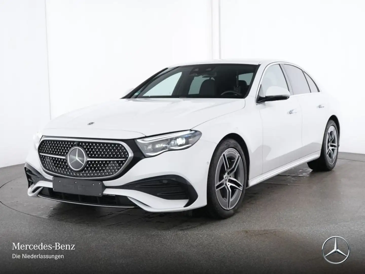 Mercedes-Benz E 450 d 4M AMG Fahrass 360° Distr+ Spurhalt-Ass 9G Weiß - 2