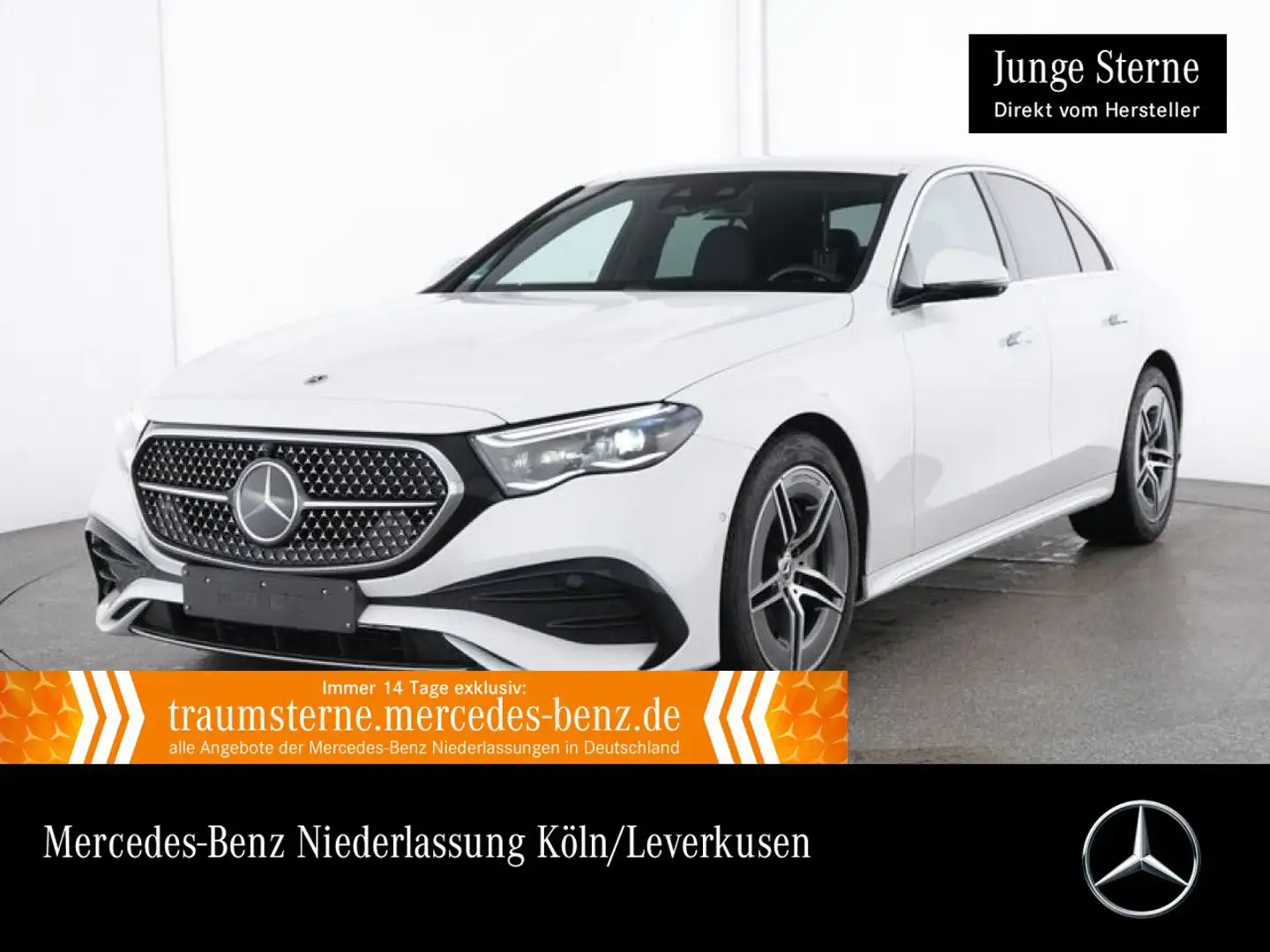 Mercedes-Benz E 450 d 4M AMG Fahrass 360° Distr+ Spurhalt-Ass 9G Weiß - 1