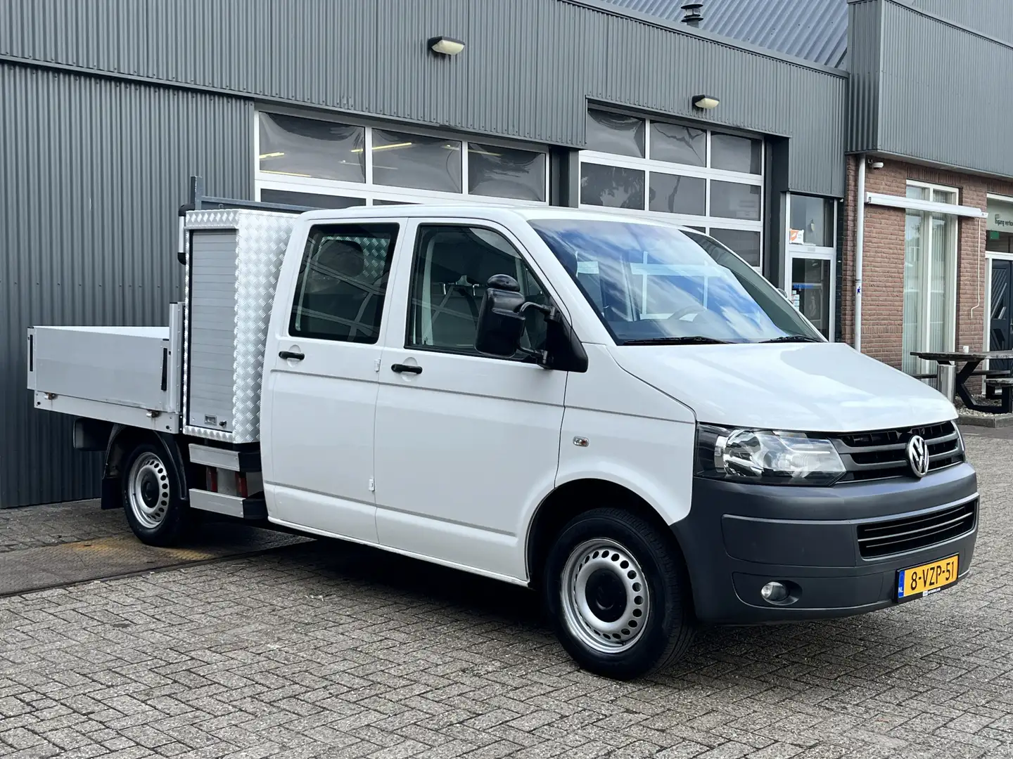 Volkswagen T5 Transporter 2.0 L2H1 DC Benzine Open laadbak Airco Trekhaak 20 Blanc - 1