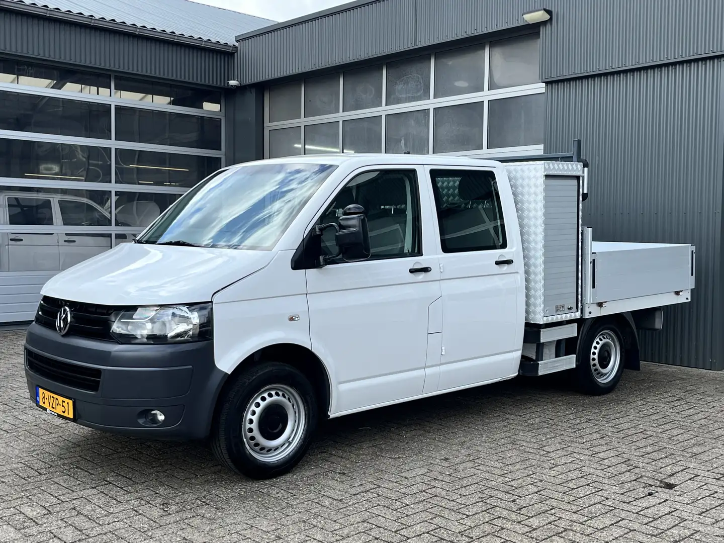 Volkswagen T5 Transporter 2.0 L2H1 DC Benzine Open laadbak Airco Trekhaak 20 Blanc - 2