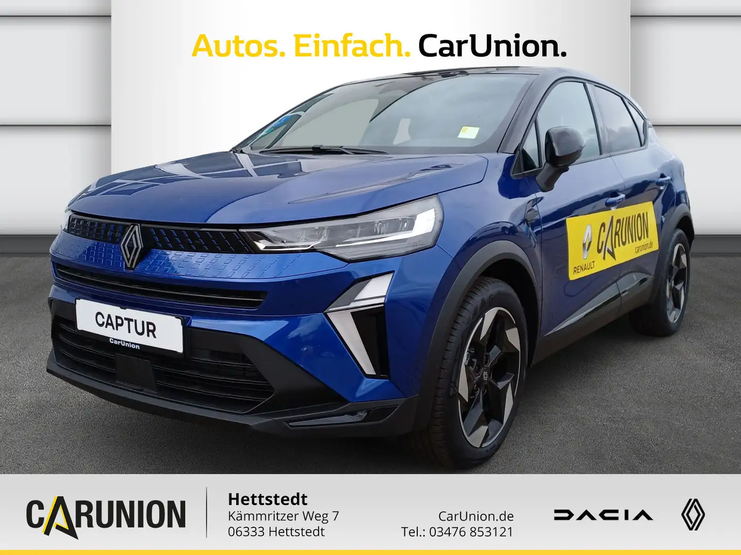 Renault Captur Techno Mild Hybrid 160 EDC Blau - 1