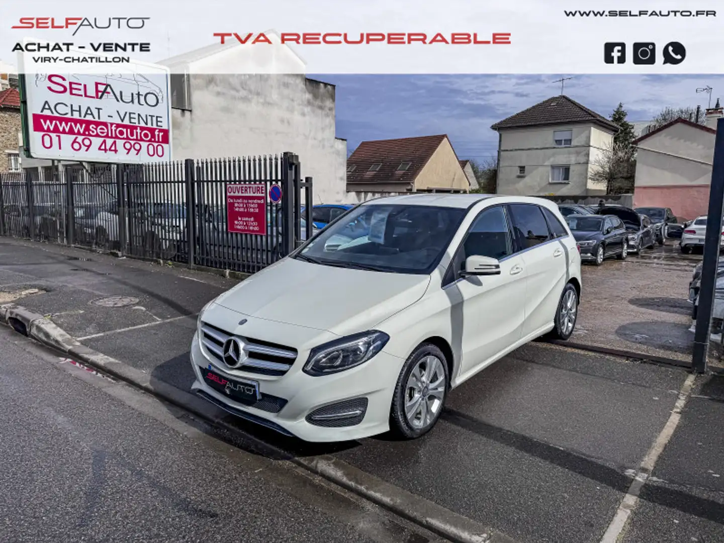 Mercedes-Benz B 180 180 D 109CH SENSATION 7G-DCT Blanc - 1