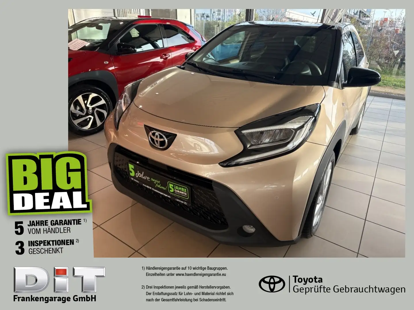 Toyota Aygo X 1.0 Pulse Kamera, SHZ, DAB, AppleCarPlay Beige - 1