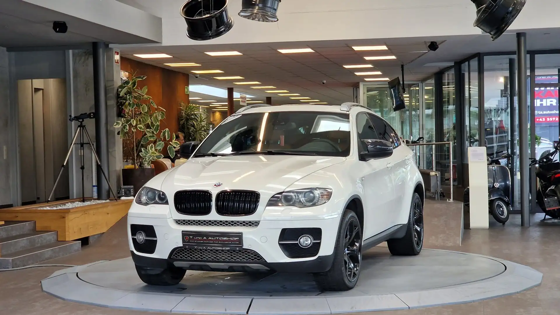 BMW X6 40d xDrive E71 Aut. *Head-up*Schiebedach*Navi*20Zo Blanco - 1