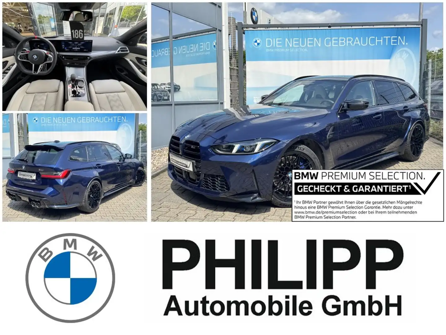 BMW M3 Competition Mxdrive FACELIFT DA-Prof h&k PA+ Blau - 1