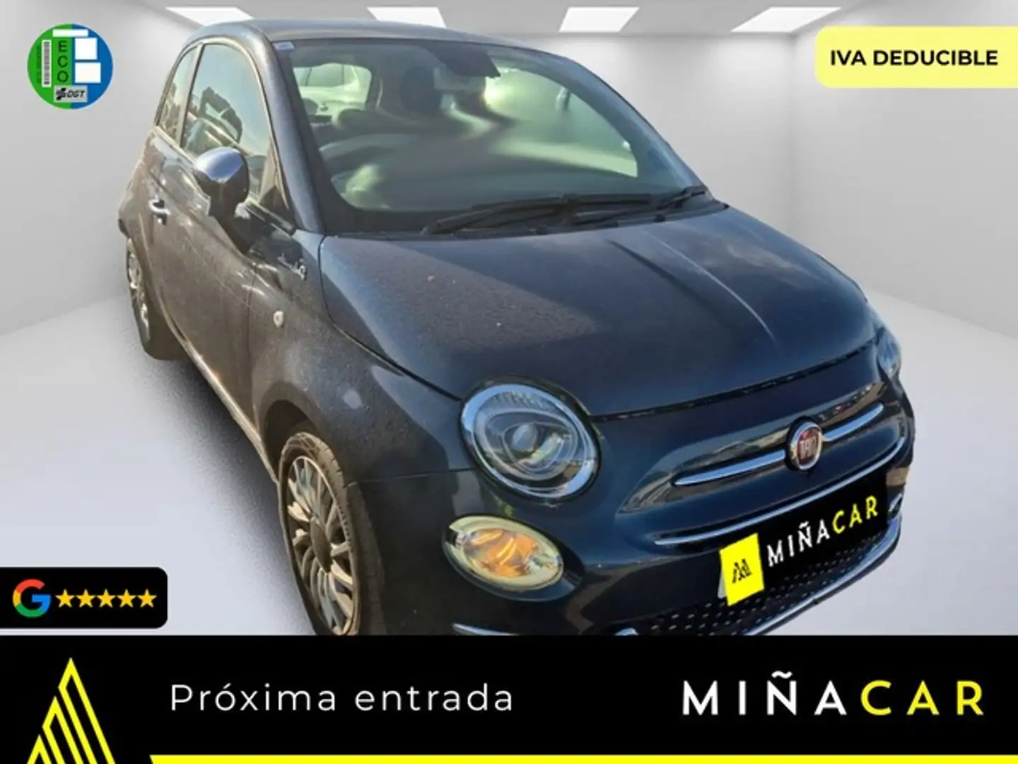 Fiat 500 1.0 Hybrid Dolcevita 52kW Noir - 1