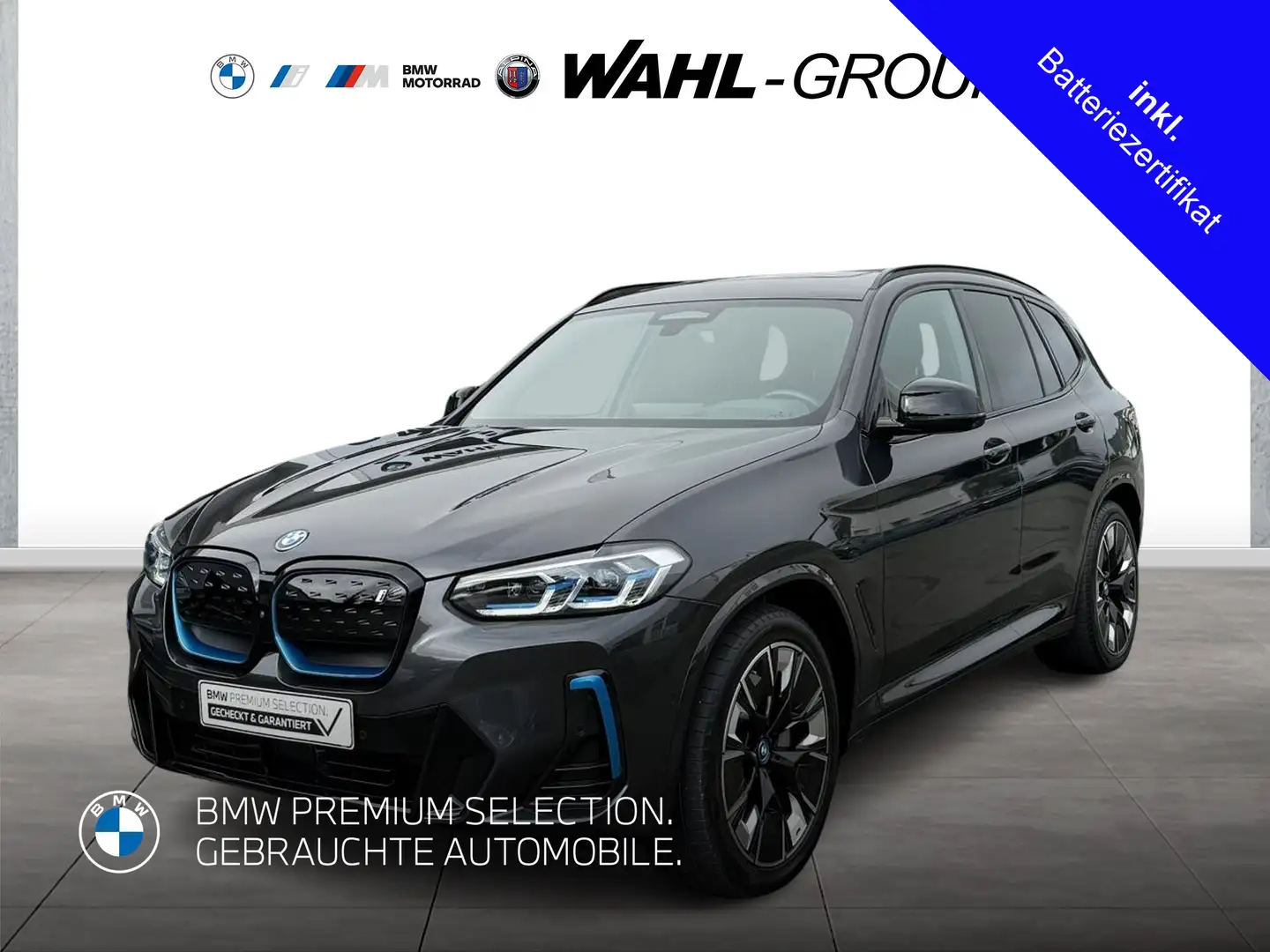 BMW iX3 M Sport 100% Akku AHK Panorama Impressive HeadUp L Grau - 1
