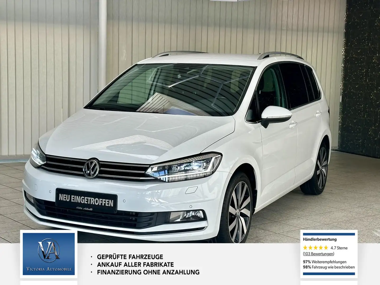 Volkswagen Touran Highline BMT/Start-Stopp Rückfahrkamera* Einparkhi Blanc - 1