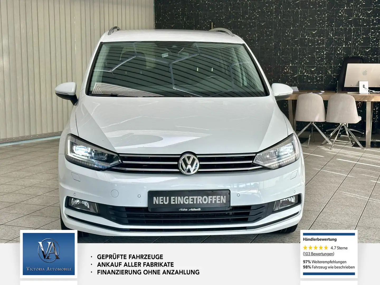 Volkswagen Touran Highline BMT/Start-Stopp Rückfahrkamera* Einparkhi Blanc - 2