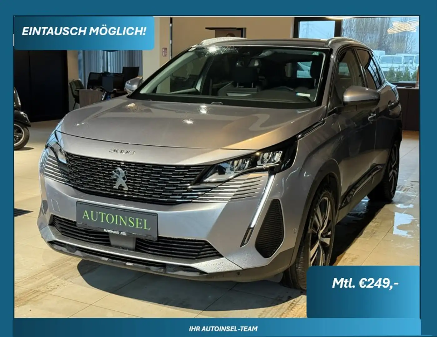 Peugeot 3008 Allure Pack Aut. 360 Kamera+Ambiente+SR+WR Grau - 1