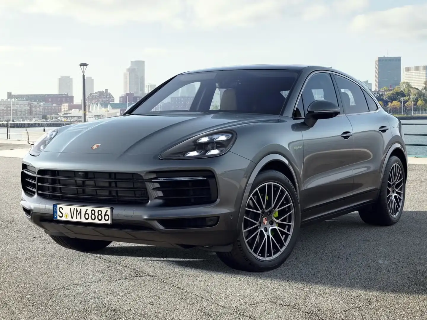Porsche Cayenne coupe 3.0 e-hybrid tiptronic Grigio - 1