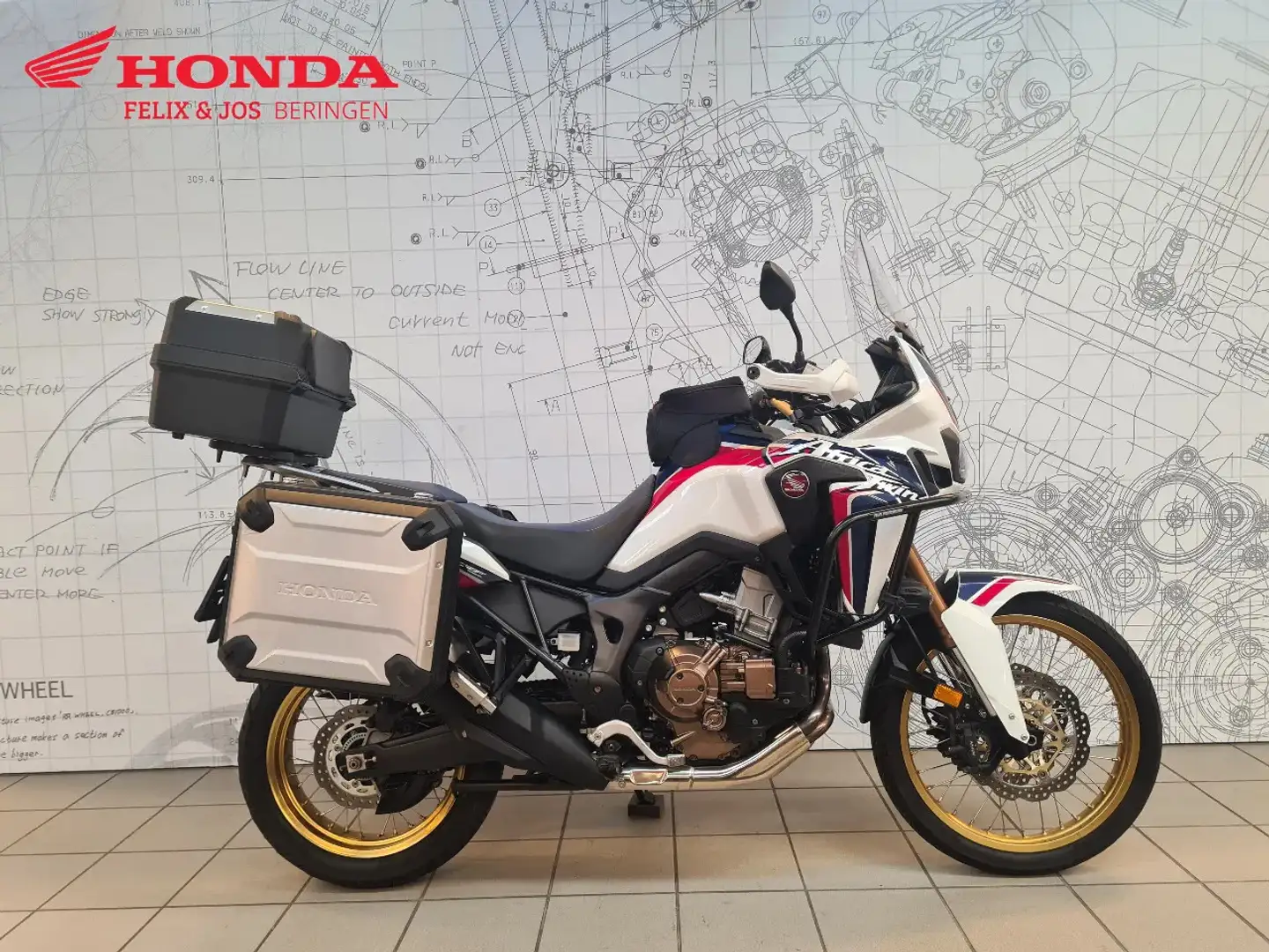 Honda CRF 1000 Dct Africa Twin Blanc - 1