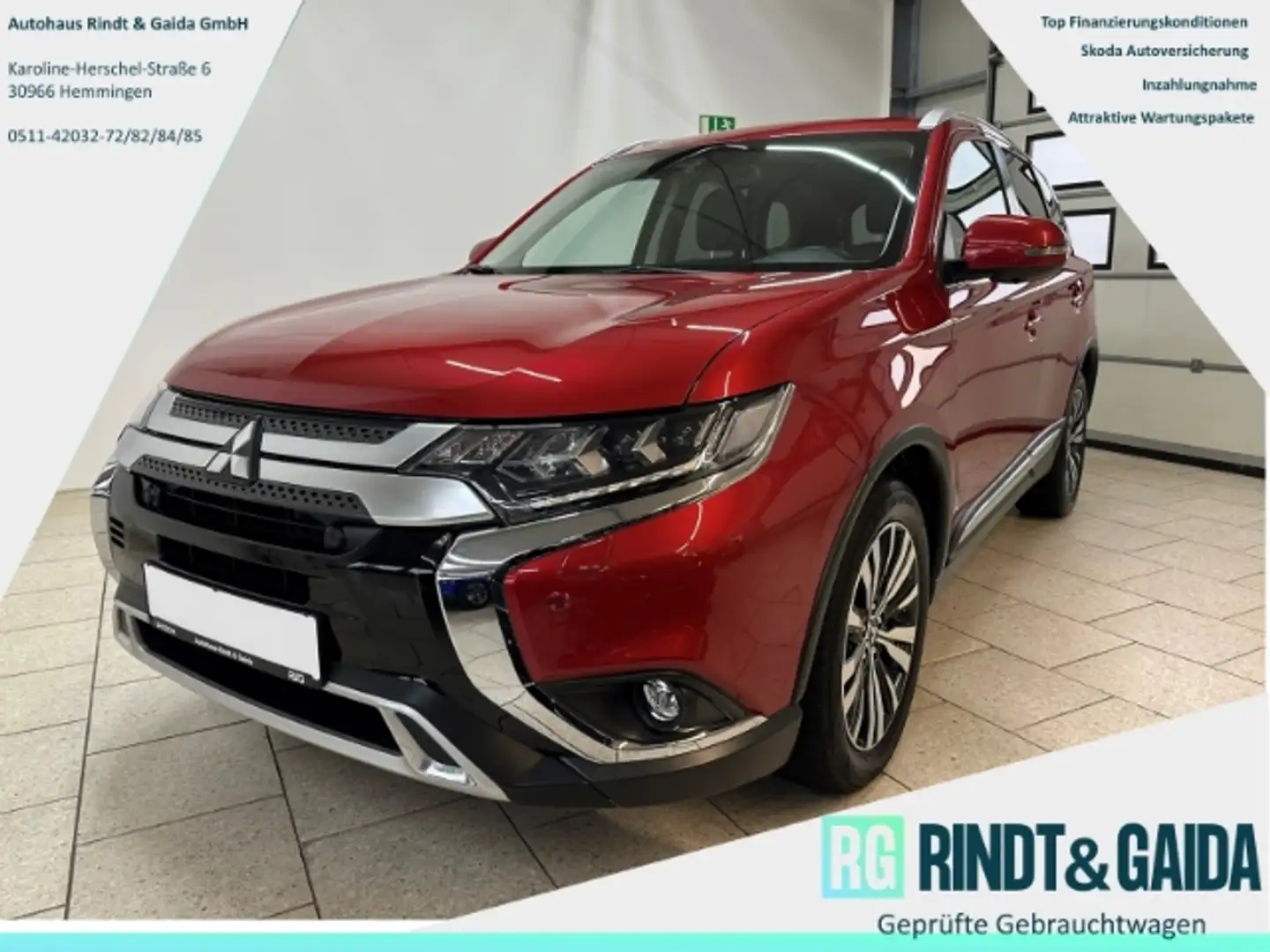 Mitsubishi Outlander Top 2.0 Automatik 4WD 7-Sitze Navi Kamera Rot - 1