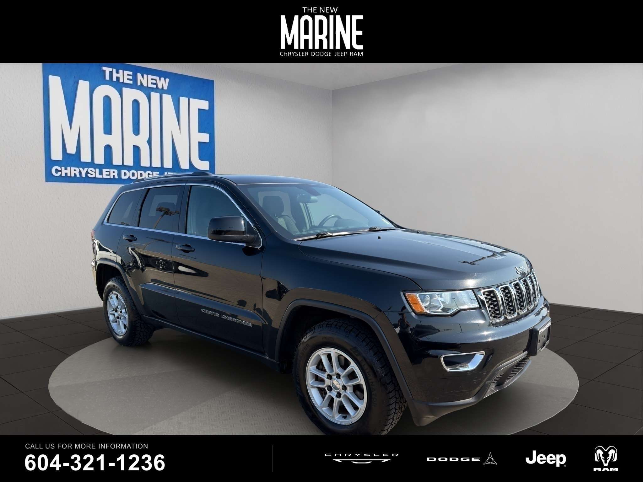 Black 2019 Jeep Grand Cherokee SUV / Crossover Four-Wheel Drive 8-Speed Automatic