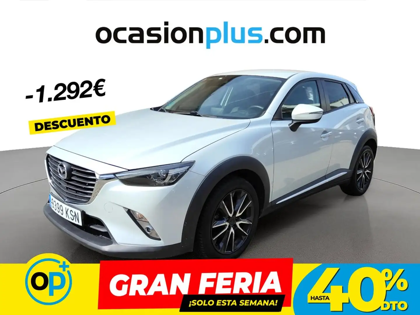 Mazda CX-3 2.0 Luxury 2WD 120 Gris - 1