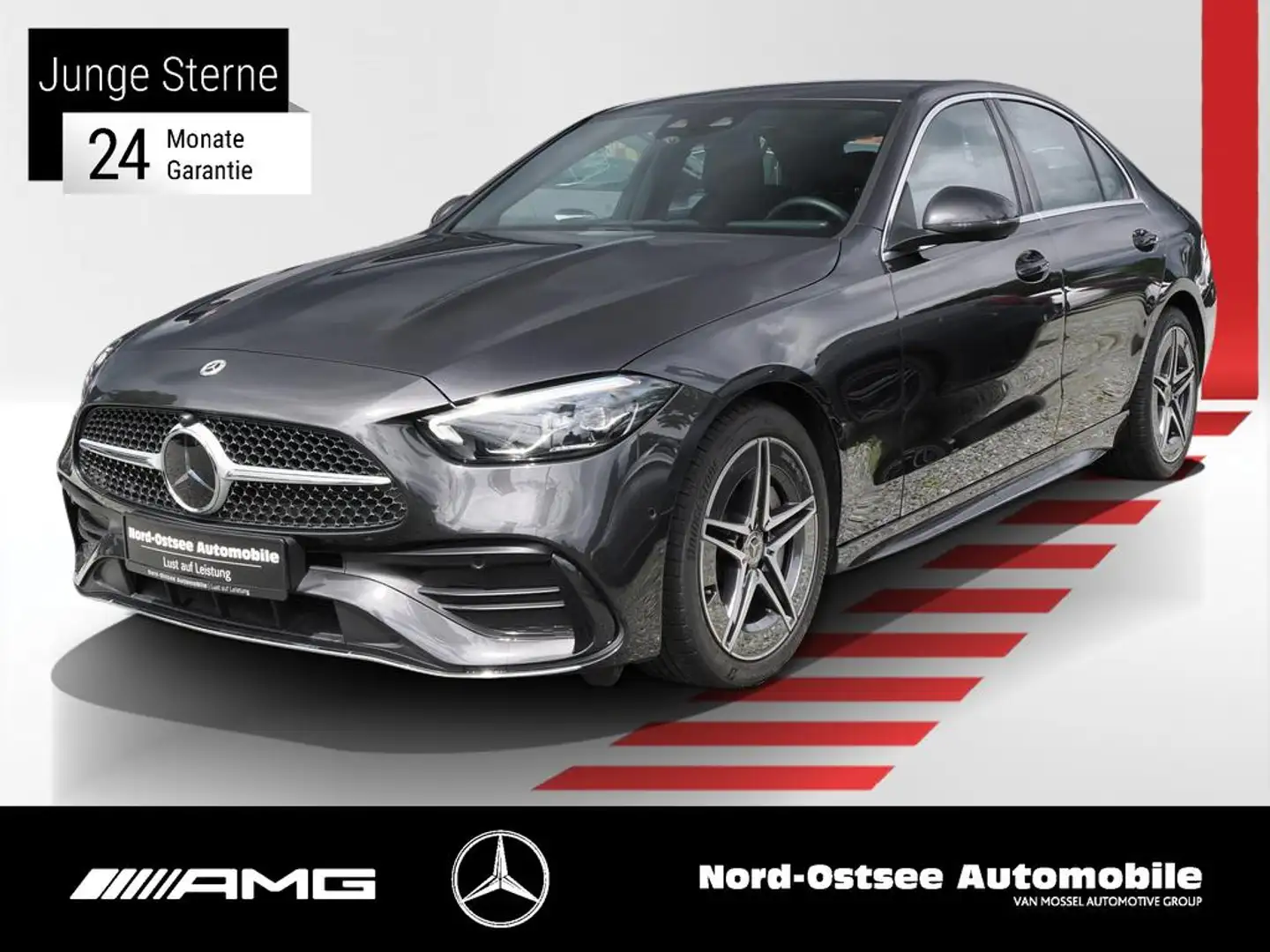 Mercedes-Benz C 220 d AMG ADV. KAMERA LED KEYLESS DISTR. MBUX Grau - 1