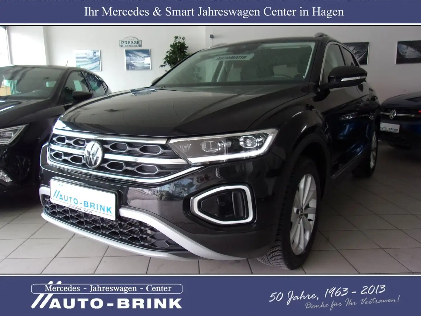Volkswagen T-Roc Style 1.5 DSG Navi/AHK/aPTS/ACC/LED Schwarz - 1