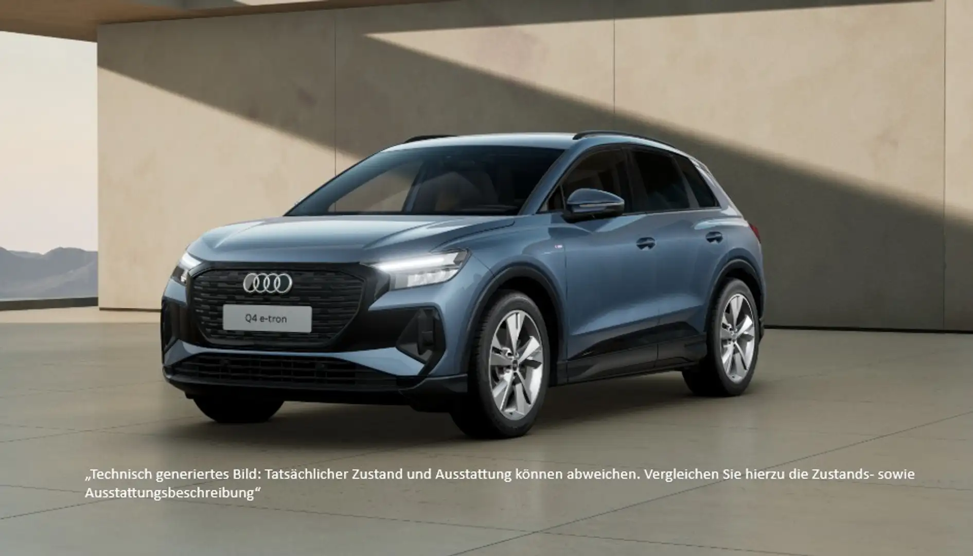 Audi Q4 e-tron S line 45 Sonderleasing! AHK BlackEd Naviplus Blau - 2