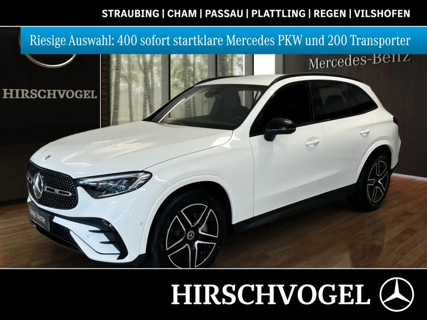 Mercedes-Benz GLC 300 d 4M AMG-Line+Night+AHK+DISTRONIC+Memory Weiß - 1