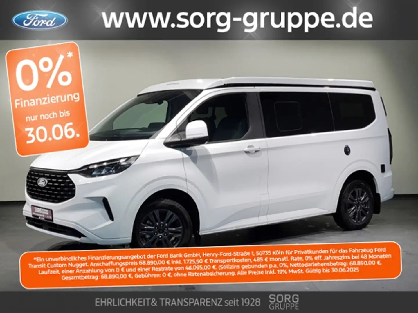 Ford Tourneo Custom 320L1-Titanium Nugget *NEU* Weiß - 1