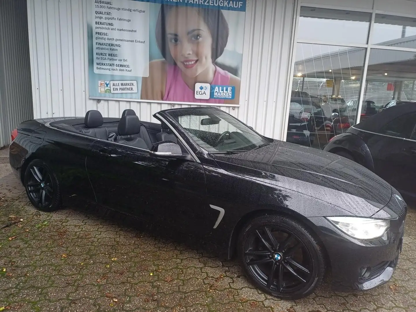 BMW 420 d Cabrio *NAVI*EL SITZV*BI-XENON*LEDER*SITZH+NACKE Schwarz - 1