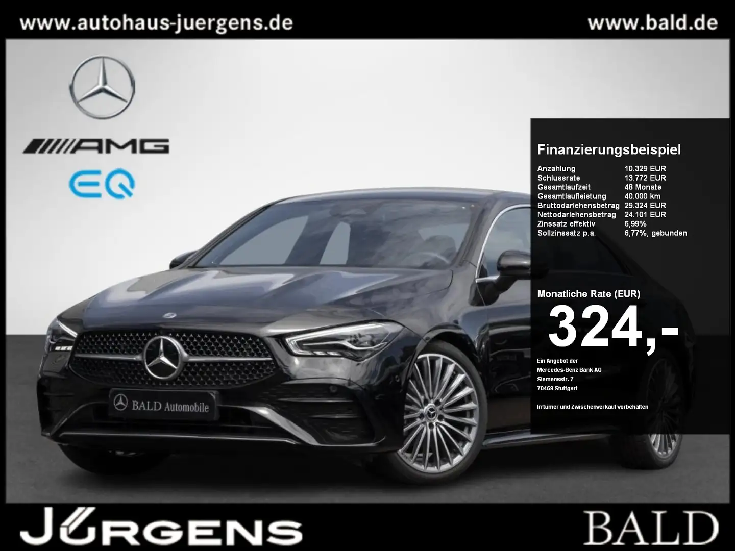 Mercedes-Benz CLA 180 AMG-Advanced+/LED/Burm/360/Totw/CarPlay Schwarz - 1