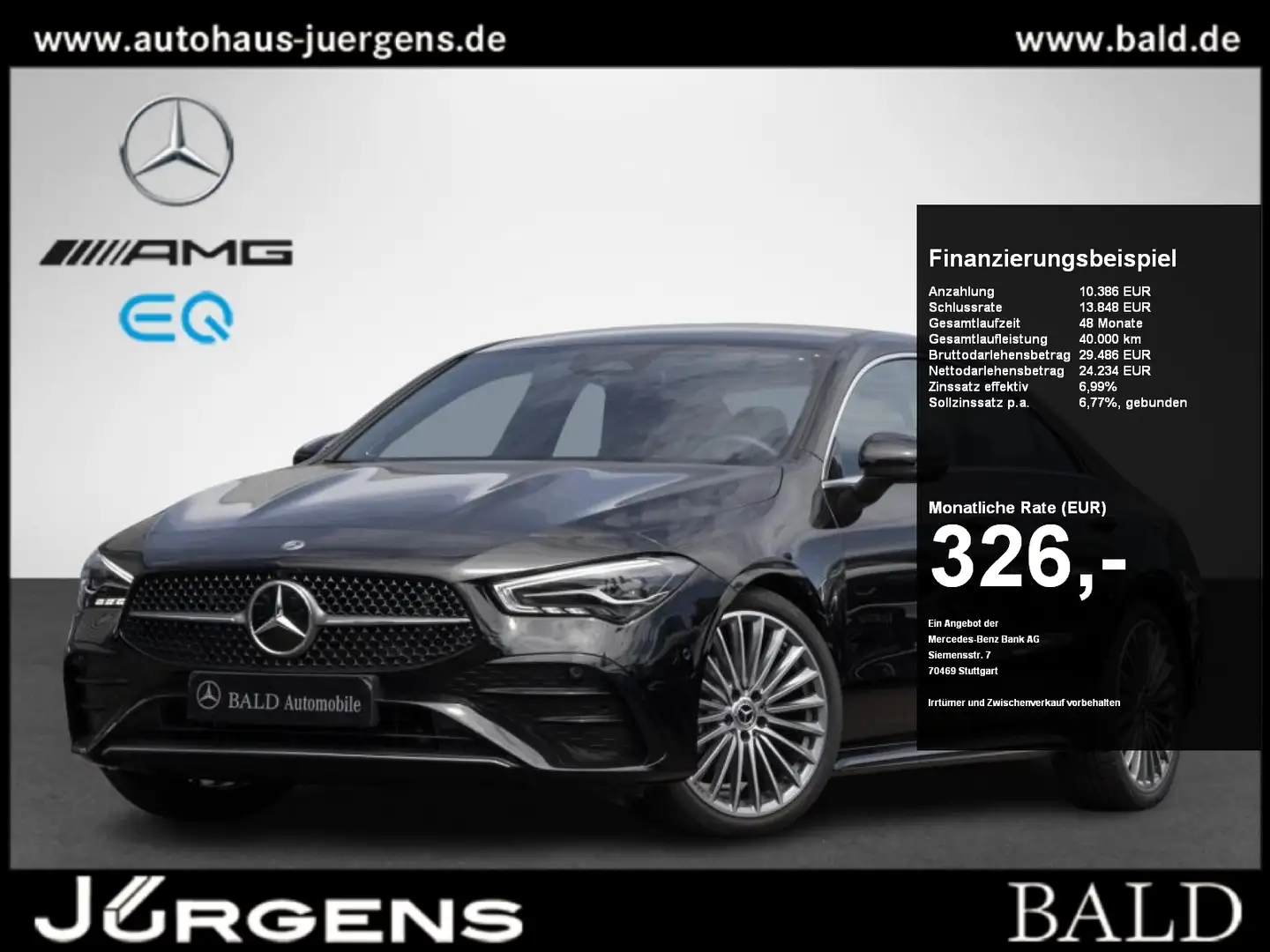 Mercedes-Benz CLA 180 AMG-Advanced+/LED/Burm/360/Totw/CarPlay Noir - 1