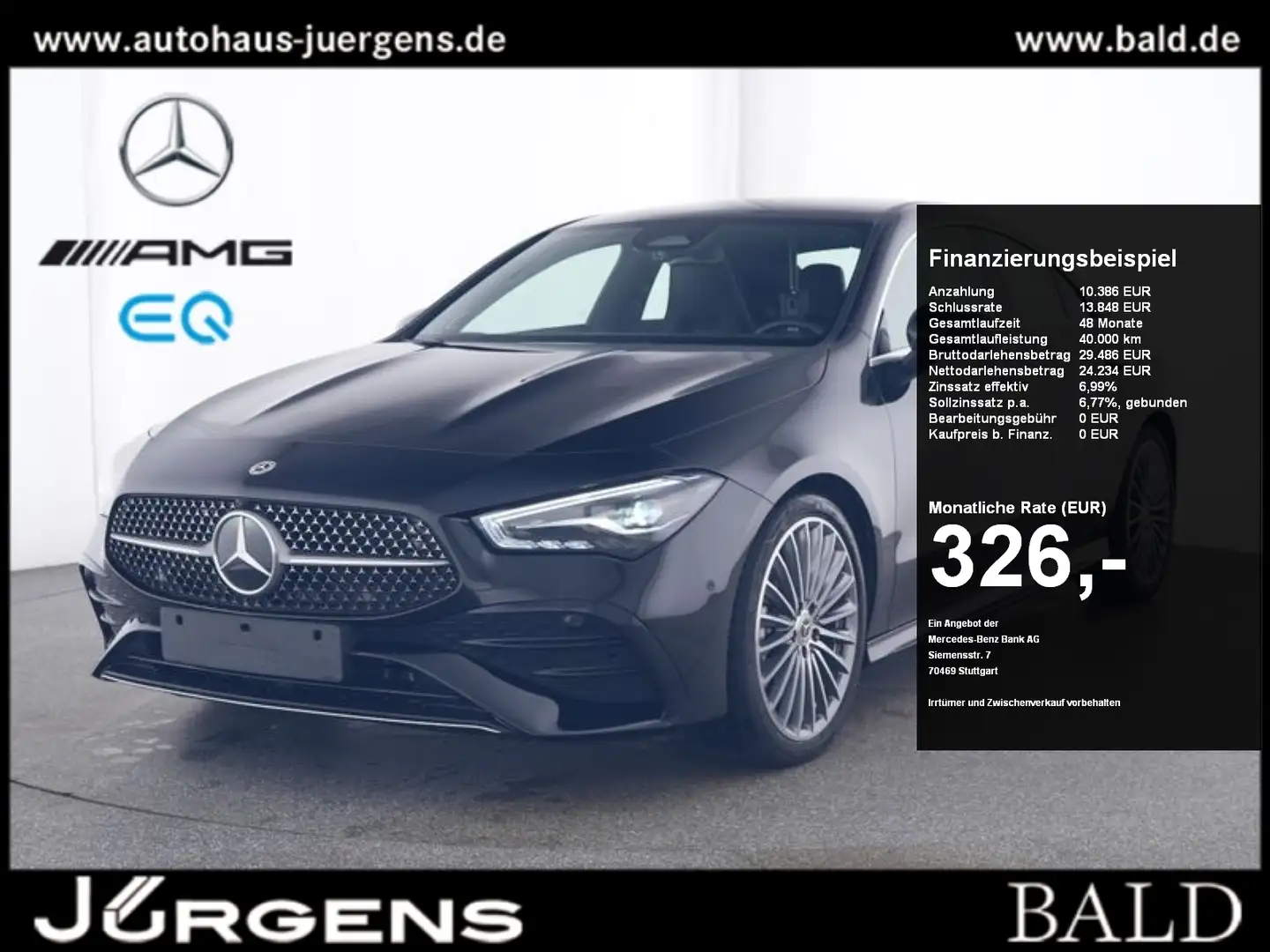 Mercedes-Benz CLA 180 AMG-Advanced+/LED/Burm/360/Totw/CarPlay Schwarz - 1