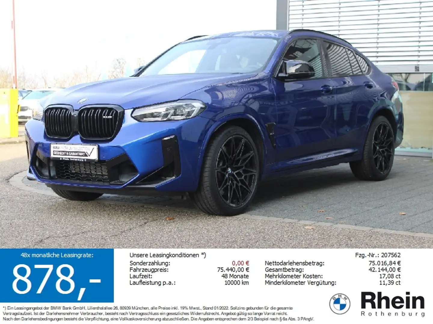 BMW X4 M Competition HeadUp Harman/Kardon Pano Cam Blau - 1