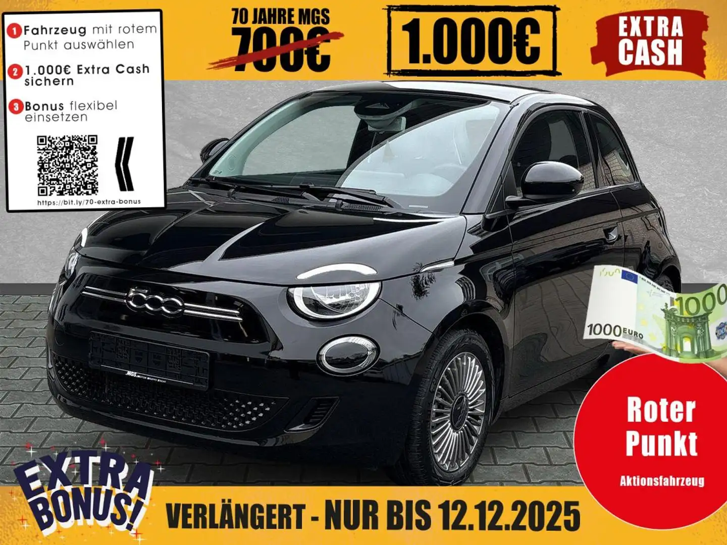 Fiat 500e 500 e Lim. Icon Schwarz - 1