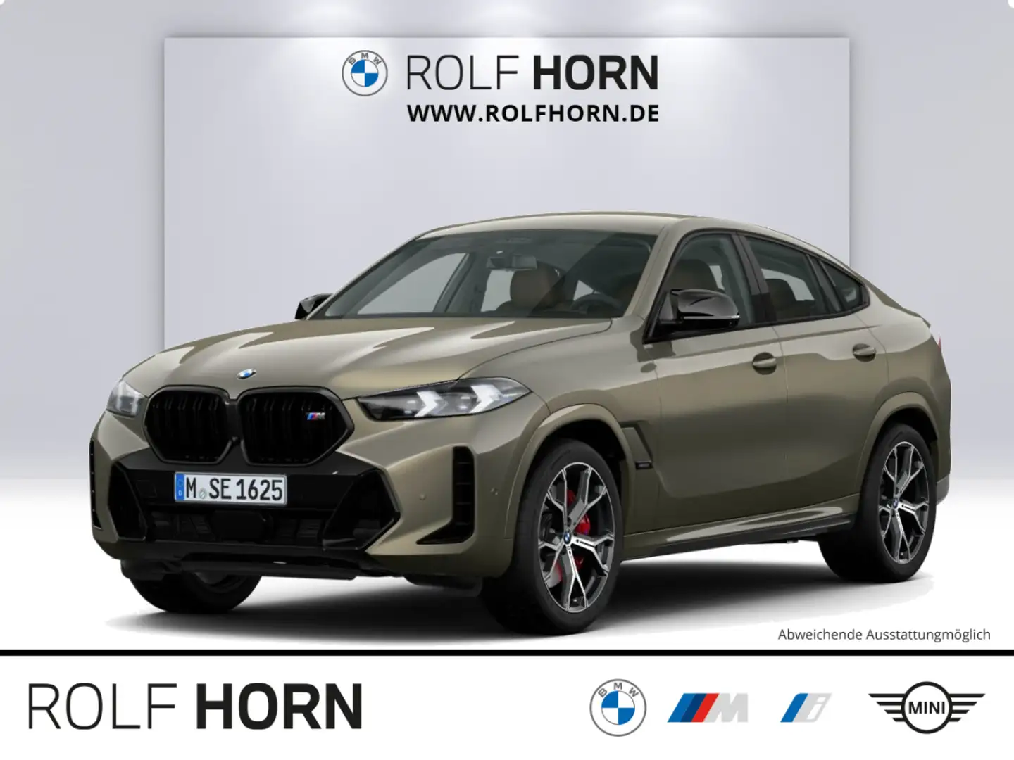 BMW X6 M 60i Integal-Aktivlenk. AHK Navi h/k RKam HUD Gris - 1