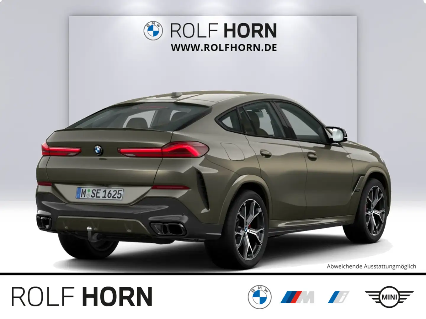 BMW X6 M 60i Integal-Aktivlenk. AHK Navi h/k RKam HUD Gris - 2