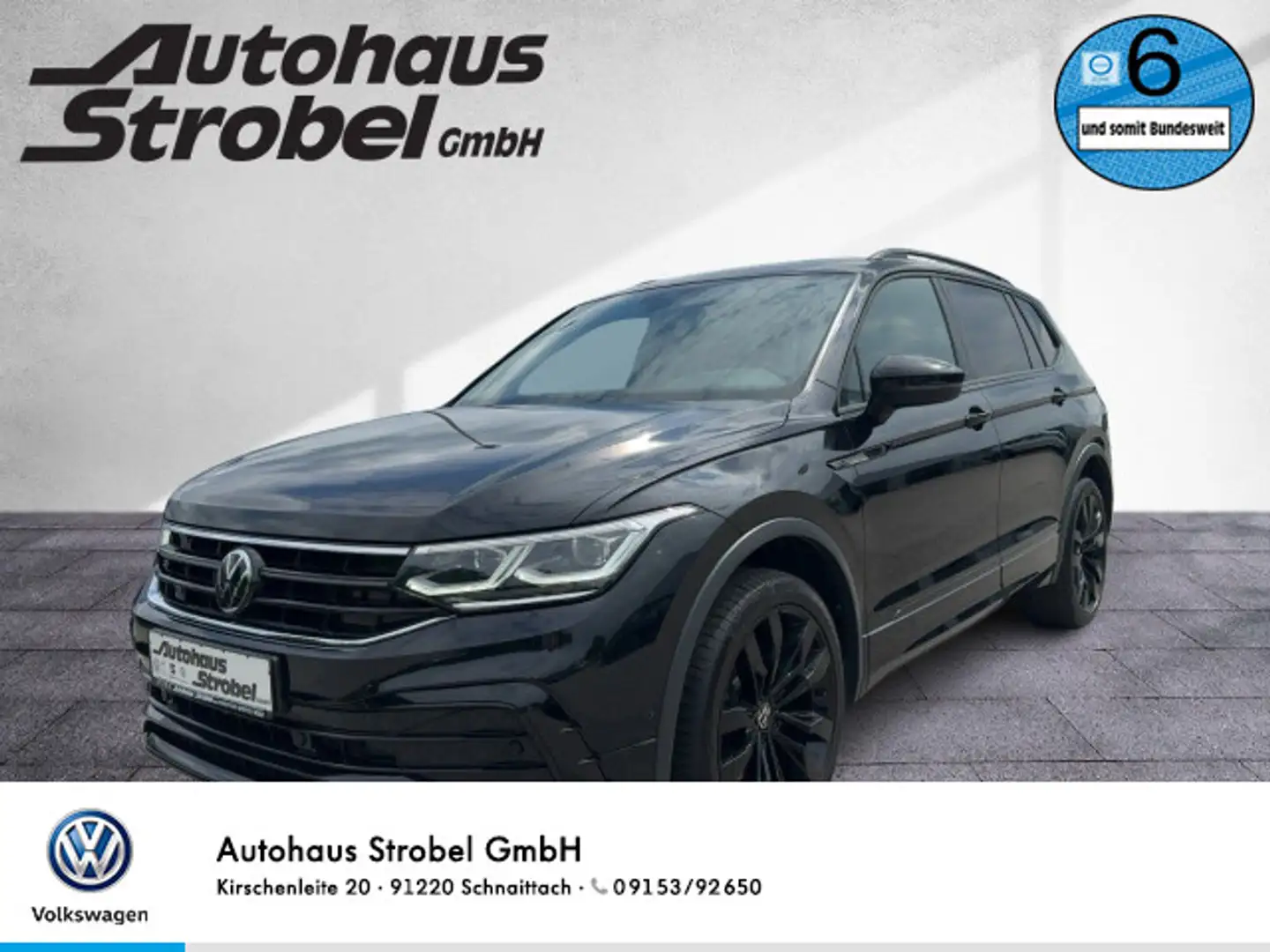 Volkswagen Tiguan Allspace 2.0 TDI DSG 4M"BLACK STYLE" R-li Schwarz - 1