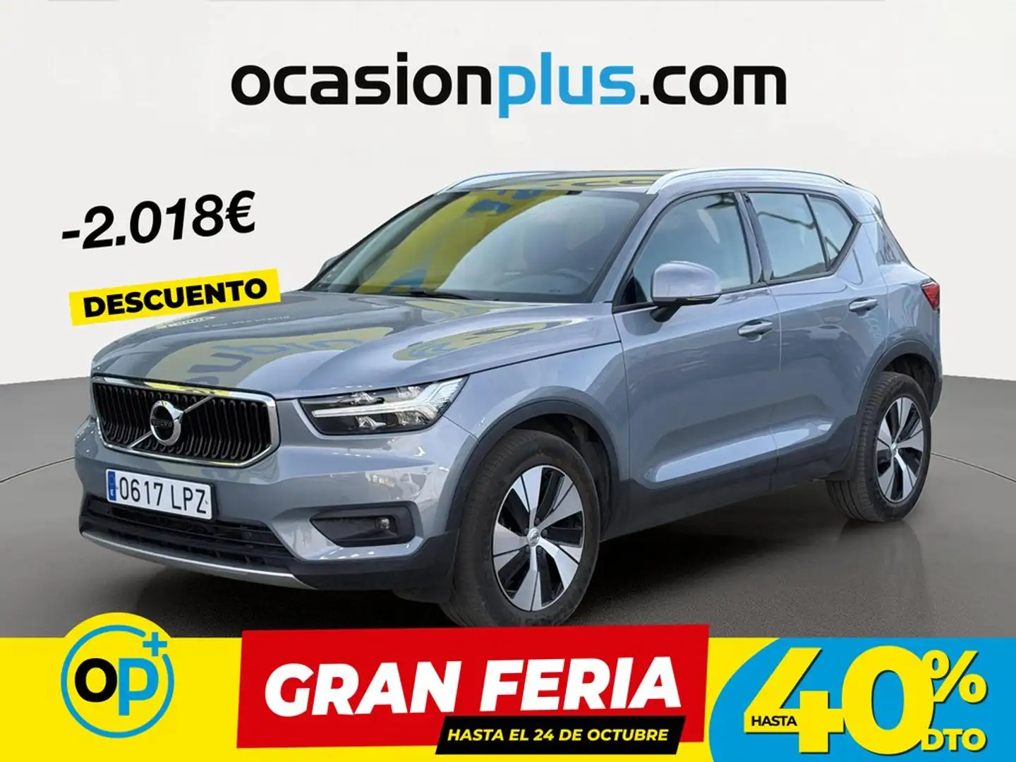 Volvo XC40 T3 Momentum Pro Aut. Gris - 1