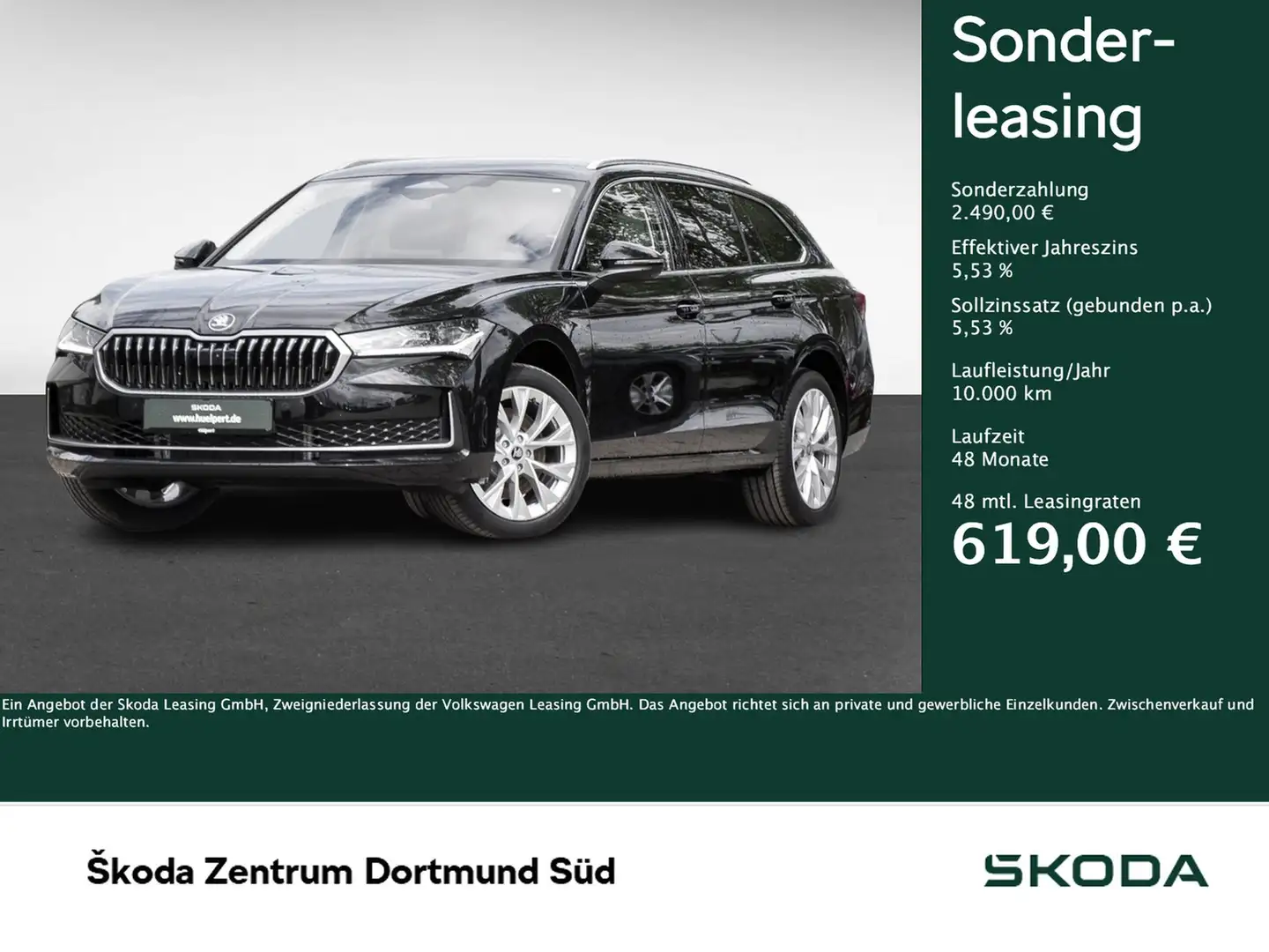 Skoda Superb Combi 2.0TDI DSG 4x4 Selection AHK HuD ACC NAV ... Schwarz - 1