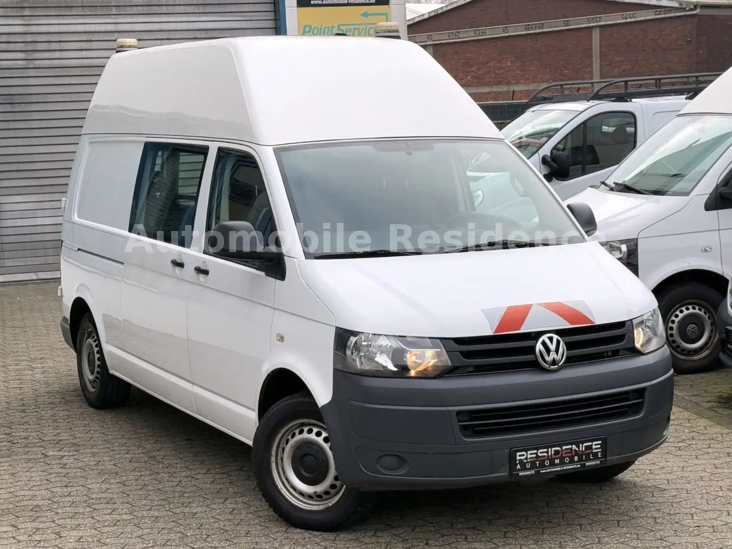 Volkswagen T5 Transporter T5 HOCHDACH+LANG 2.0TDI*4 MOTION*AHK*REGALSYSTEM Blanco - 1