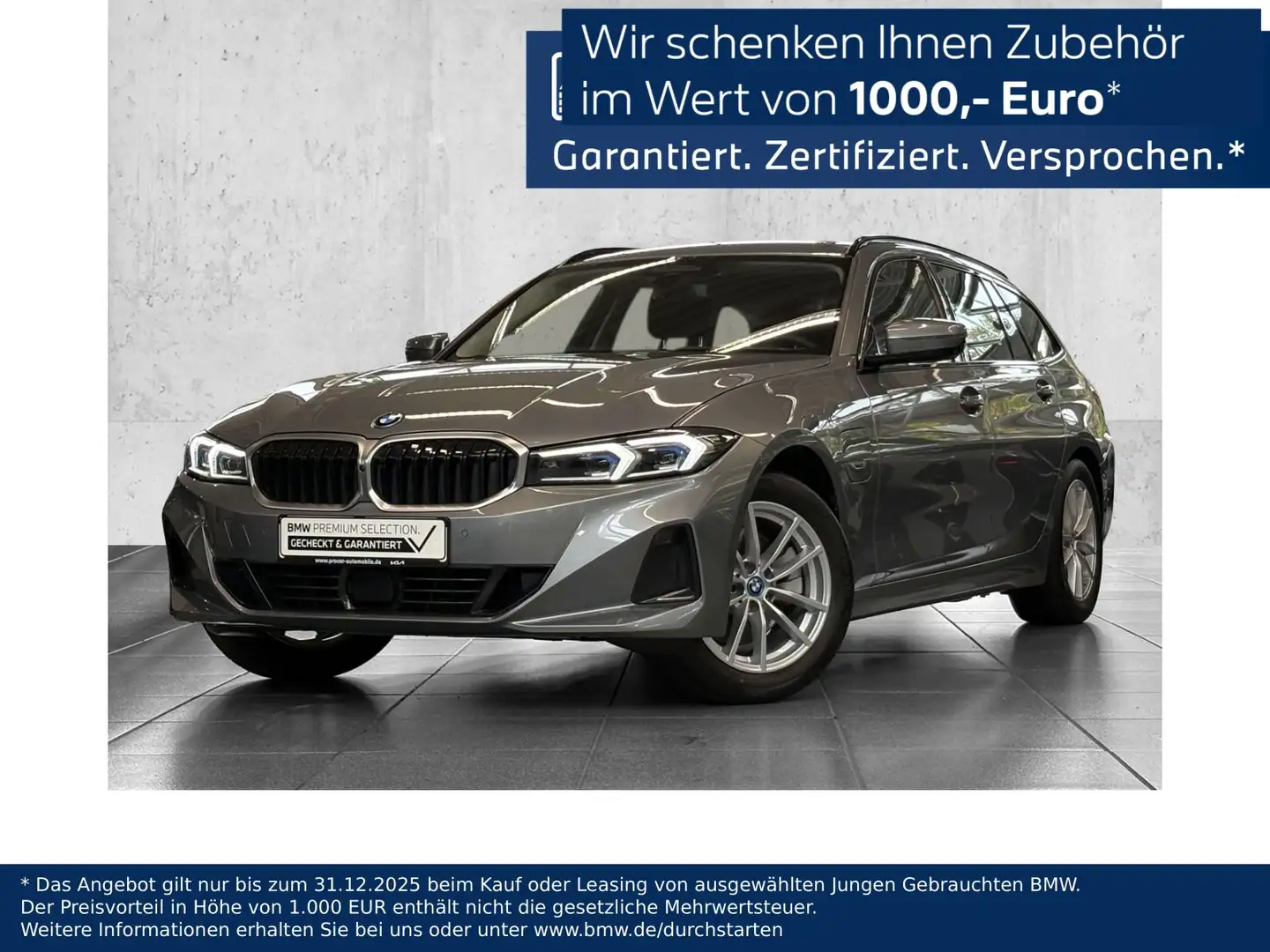 BMW 330 e Touring DA Prof ACC PA+ HuD AdapLED HiFi Grau - 1