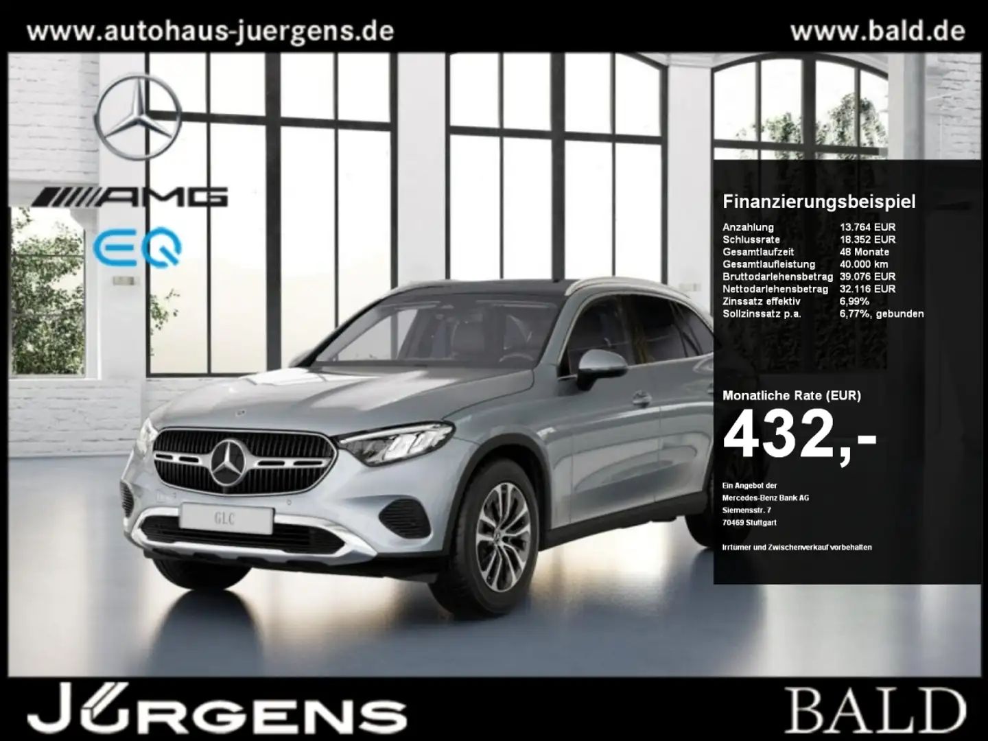 Mercedes-Benz GLC 200 4MATIC +Perf-AGA+Avantgarde+MBUX+LED+Cam Argintiu - 1