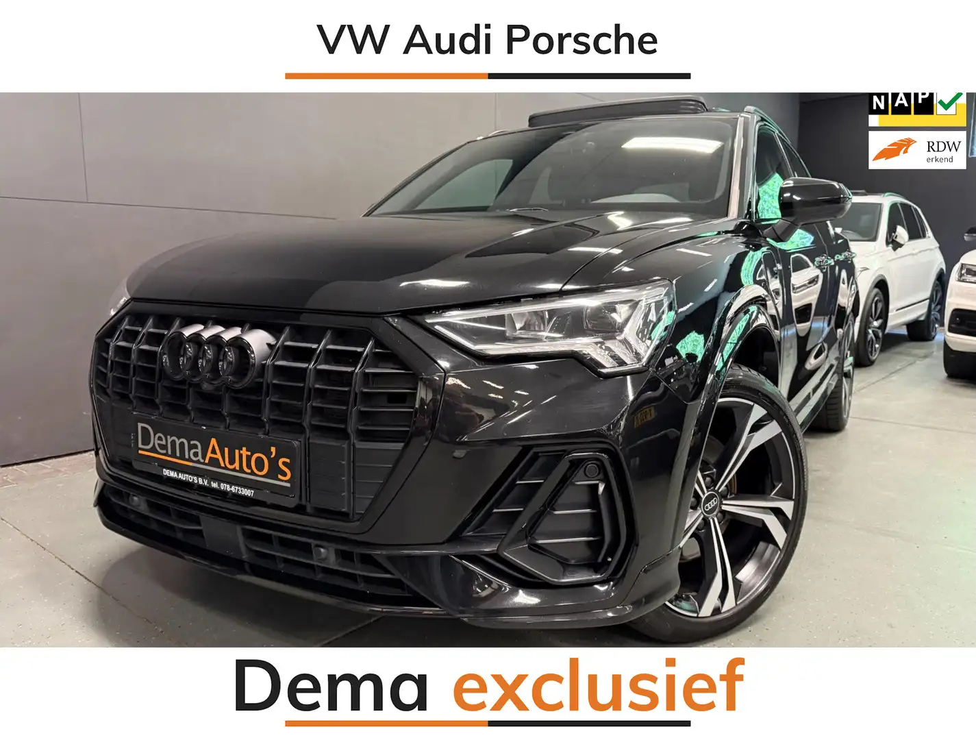 Audi Q3 45 TFSI e S-LINE BLACK-EDITION 20'' PANO/LED/DAB/S Zwart - 1