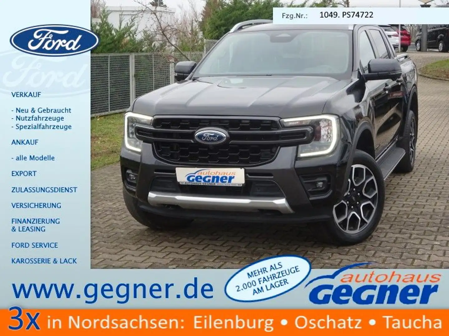 Ford Ranger DK 205PS Autm. Wildtrak e-4WD Standhzg Schwarz - 1