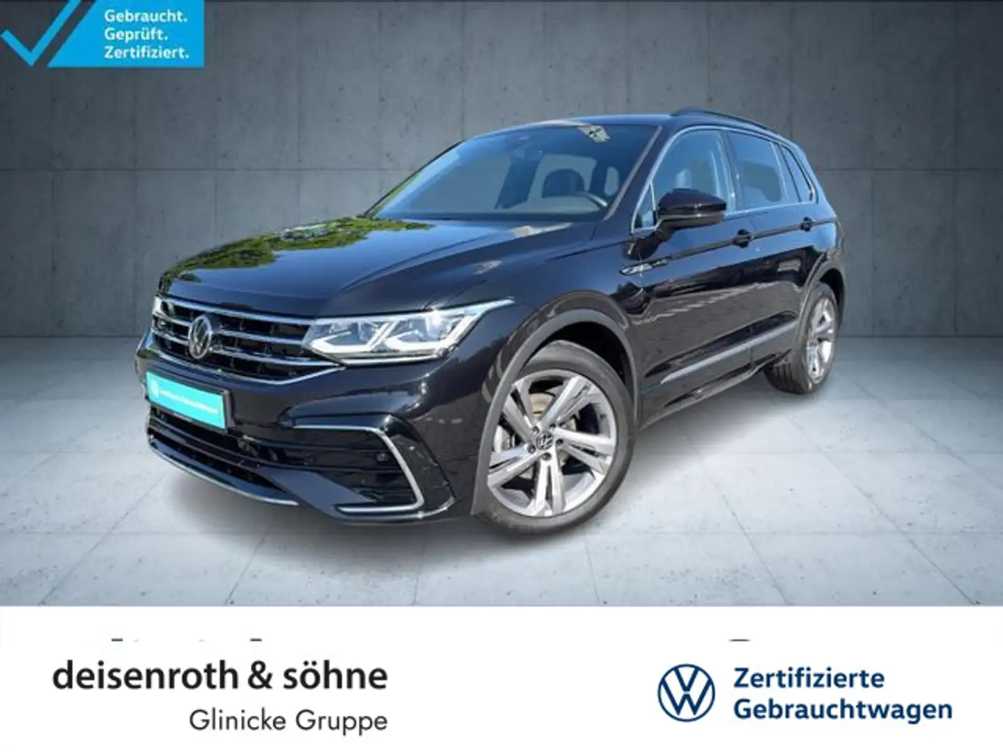 Volkswagen Tiguan R-Line 2.0 TDI AHK/Matrix/Pano/Kam/Nav/IQ Schwarz - 1