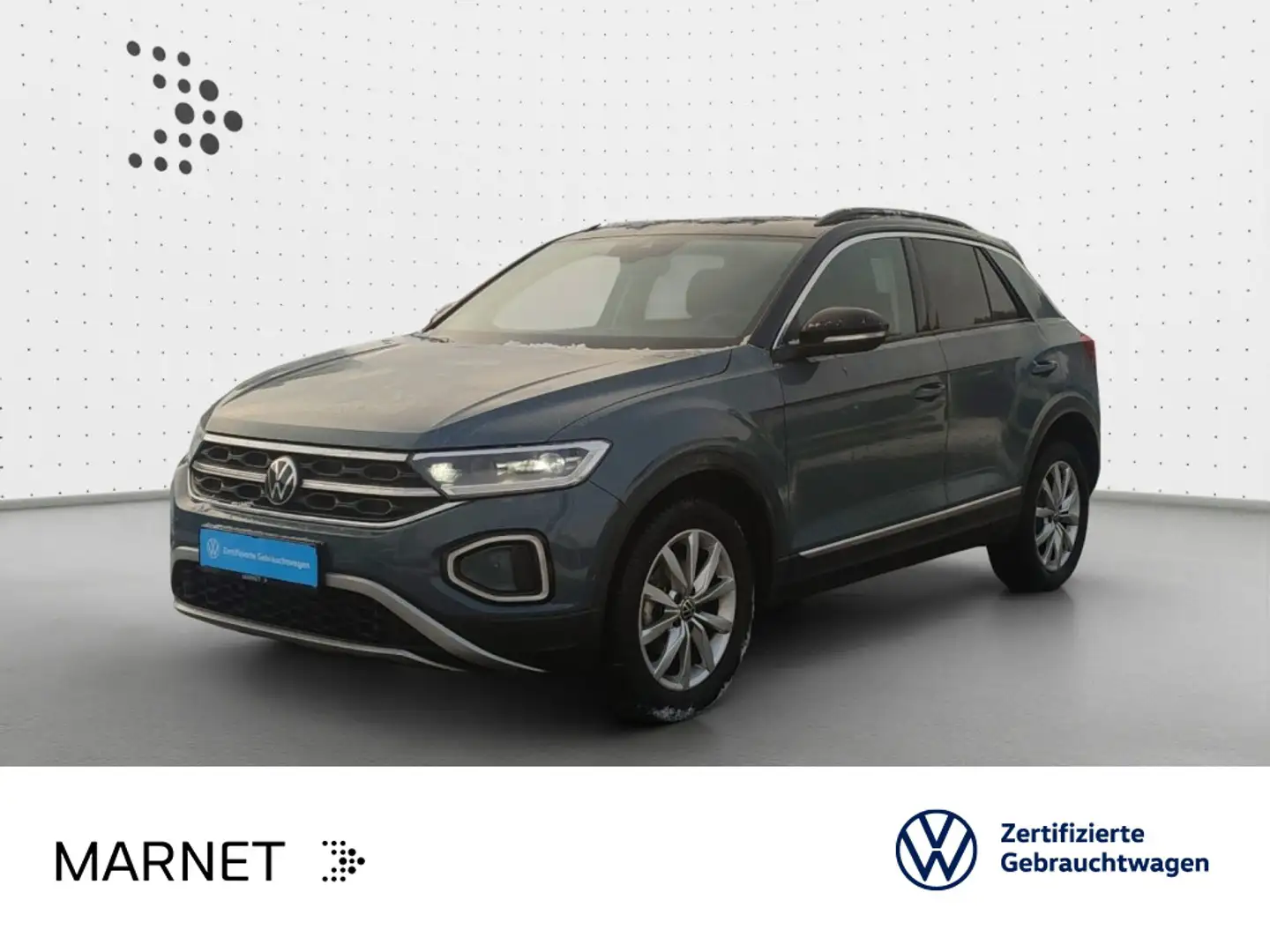 Volkswagen T-Roc 1.5 TSI DSG Style Navi*AHK*Pano*StHzg*Kame Blau - 1