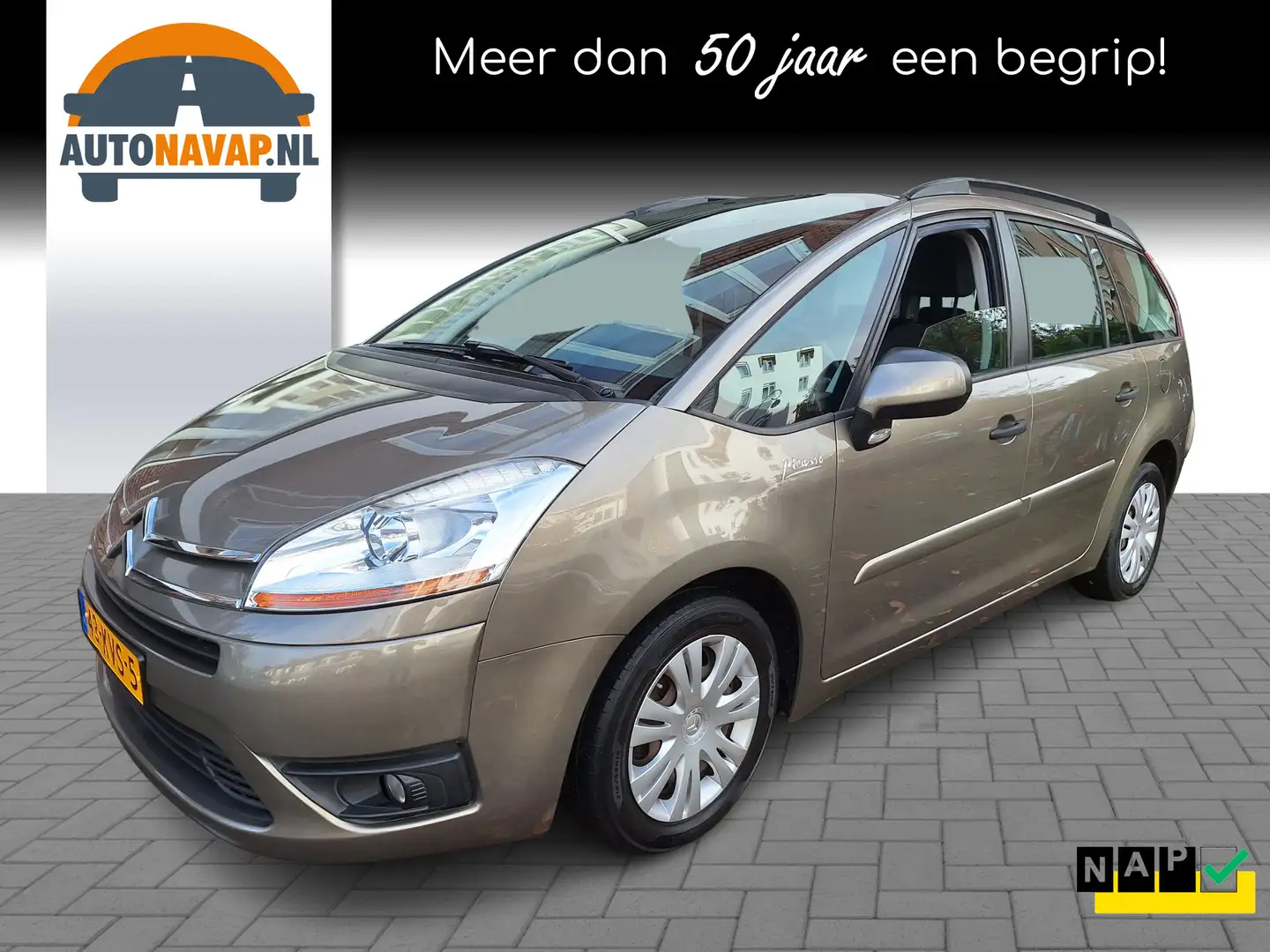 Citroen Grand C4 Picasso 1.6 VTi Prestige 7pers /Clima/Cruise/Trekh/2e Eig/ Bruin - 1