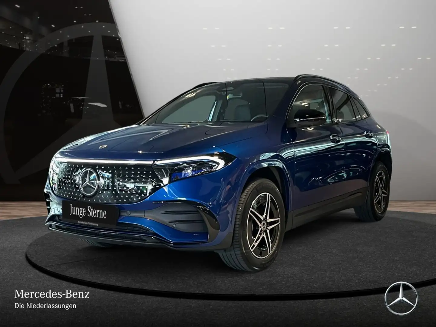Mercedes-Benz EQA 300 4M AMG+NIGHT+PREMIUM+360+MEMORY+BURMESTER Albastru - 2