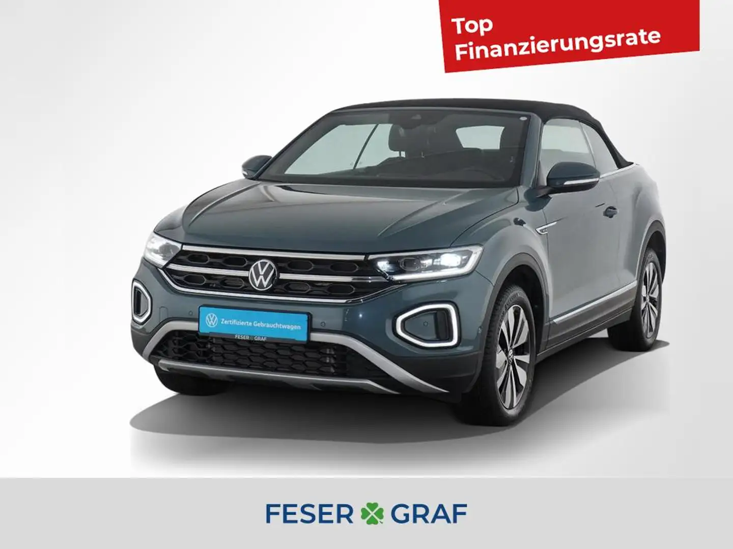 Volkswagen T-Roc Cabriolet 1.5 TSI MOVE DSG LED ACC Kamera Blau - 1